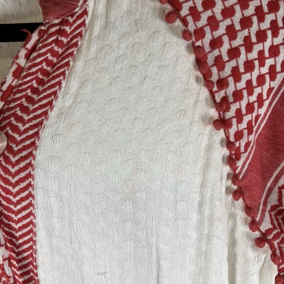 Cecilie Copenhagen Dress Angela Dress Red White Maxi Women’s Size Large Boho - Picture 10 of 15